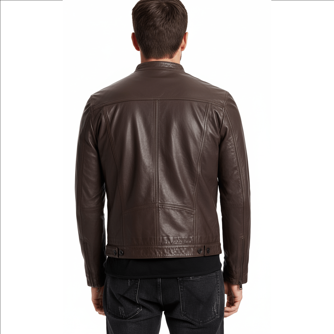 Brando Leather Jacket PDW - Image 6