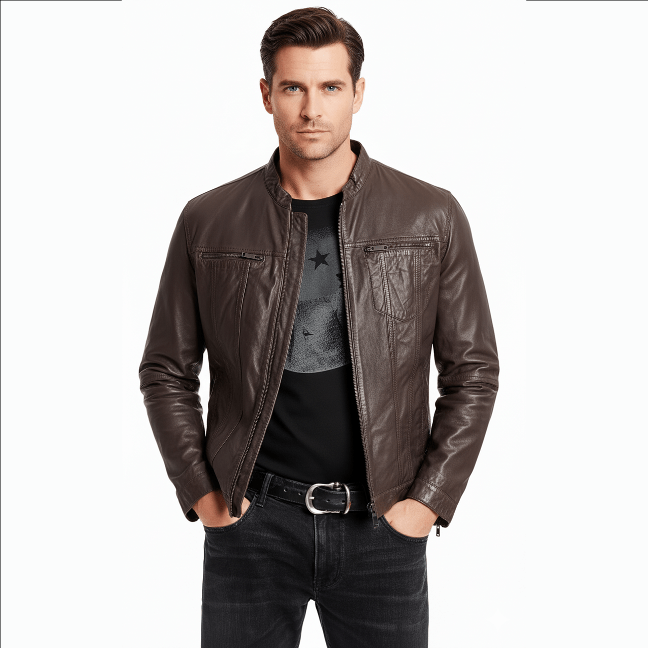 Brando Leather Jacket PDW - Image 9