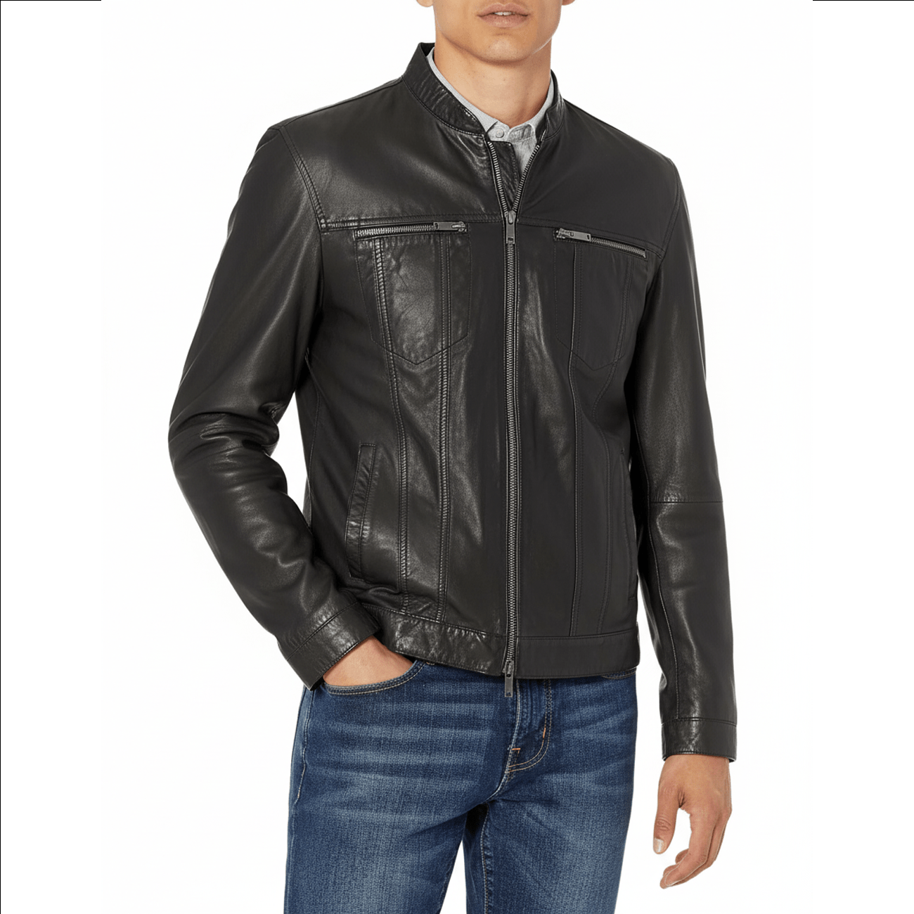 Brando Leather Jacket PDW - Image 4